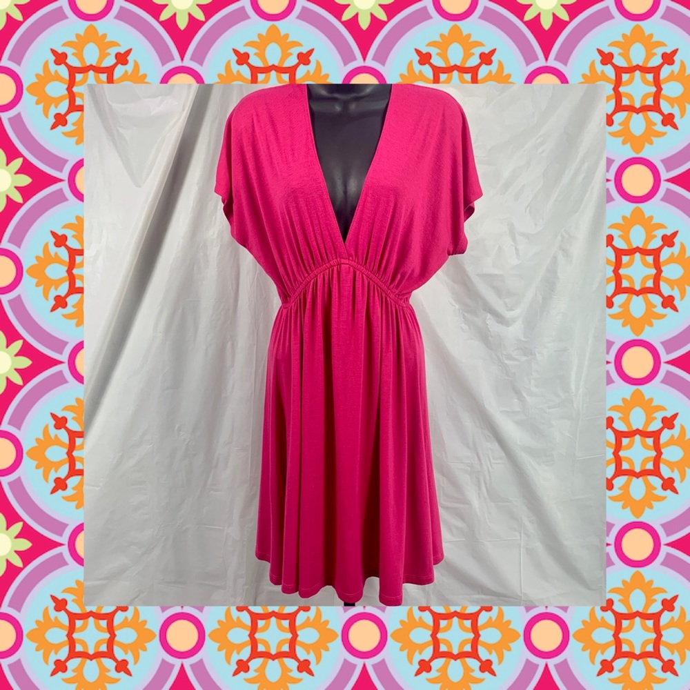 Xhilaration Pink Flutter Sleeve Sundress (S)